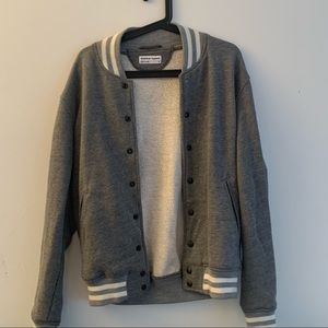 Oversized American apparel varsity jacket stadium baseball